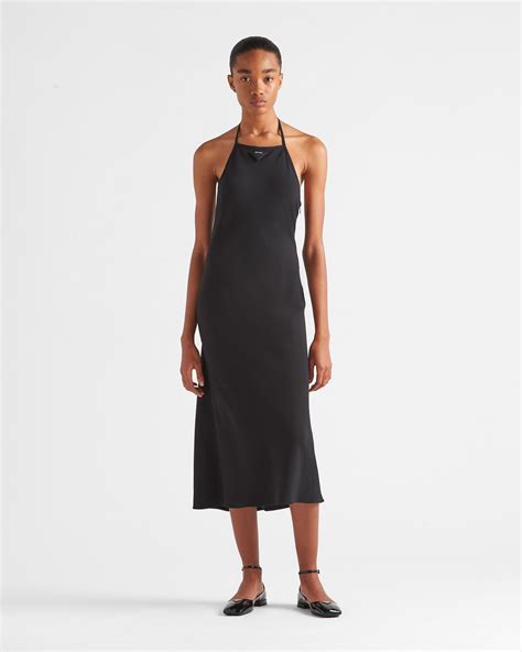 prada long sable dress|PRADA Australia Official Website .